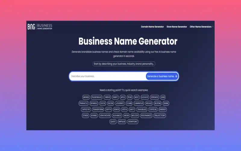 Business Name Generator